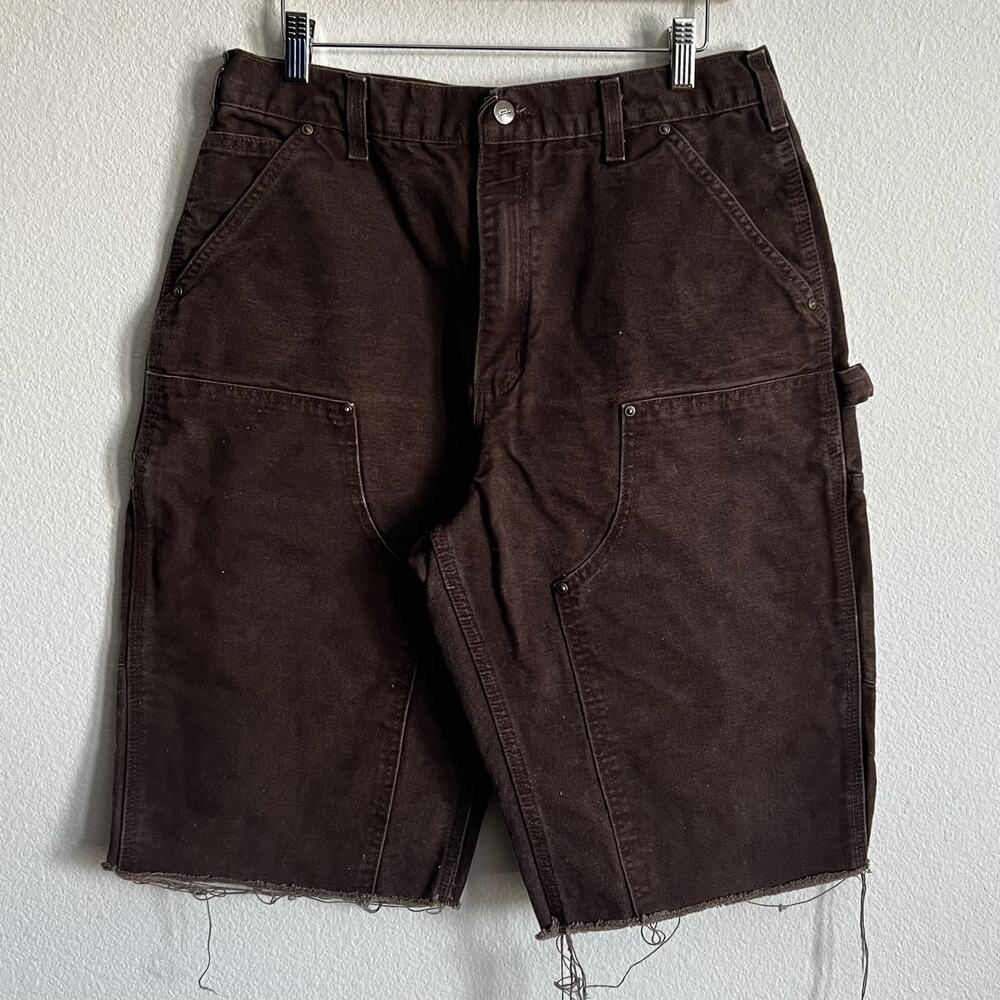 Carhartt brown double knee work wear carpenter shorts